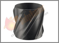 Zinc Spiral Vane Solid Rigid Centralizer